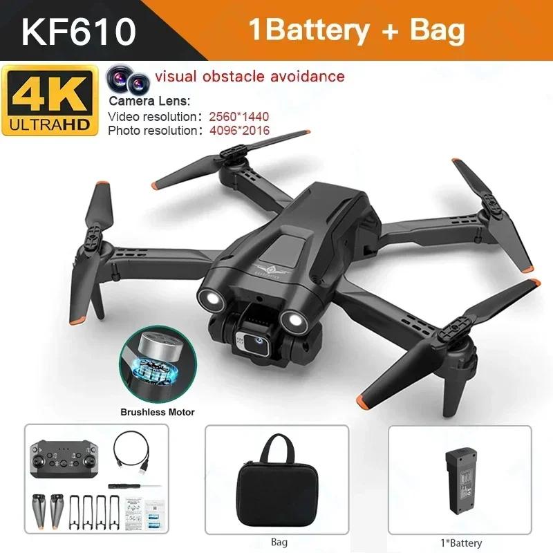 KF610 MINI Drone 4K Professional ESC HD Dual Camera FPV Obstacle Avoidance Brushless Motor Fold RC Quadcopter Toy VS Z908 Drones