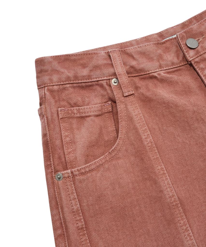 FALLETT Pigment Curved Pants Pink