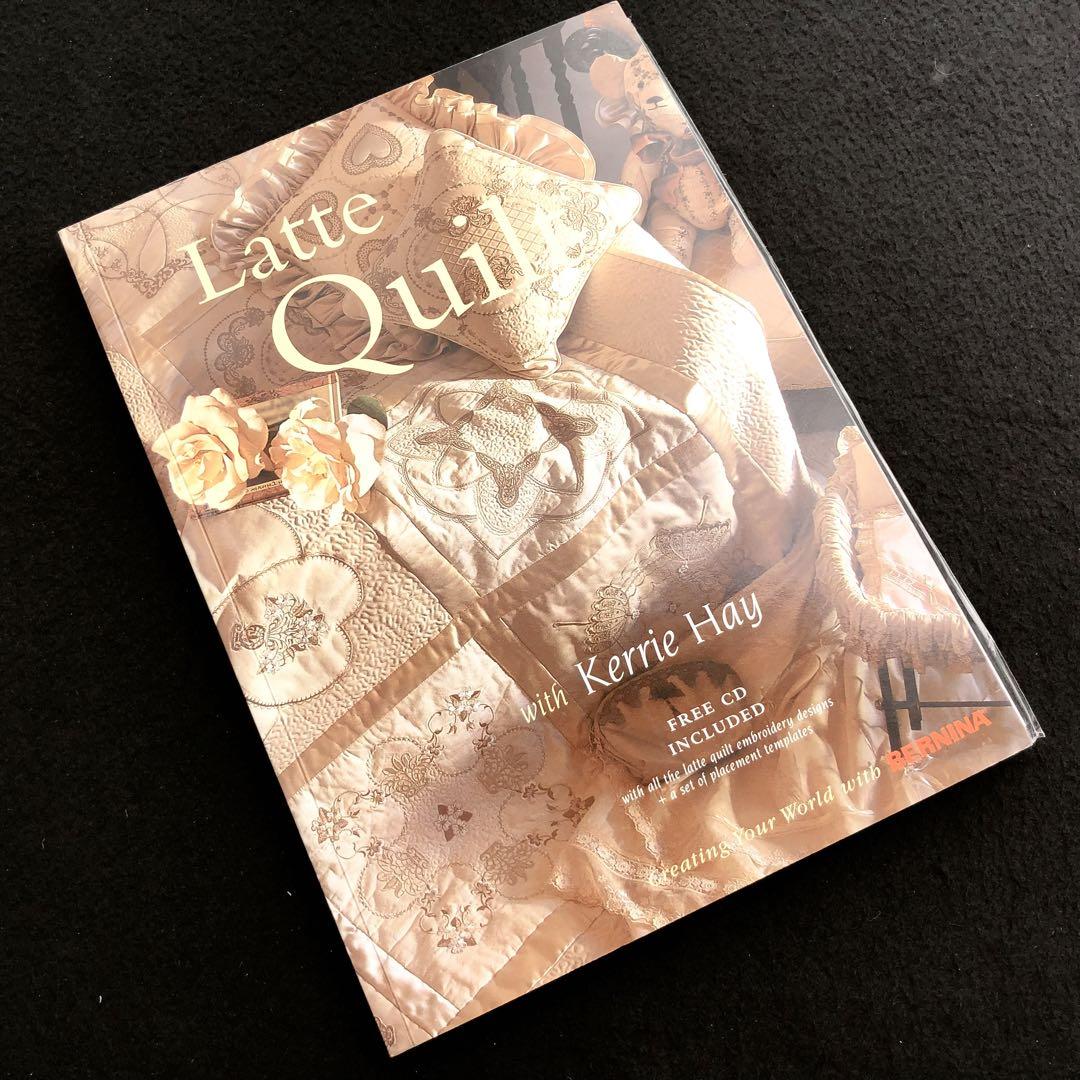 

[USED] Machine embroidery with data CD pattern book Latte Quilt Bernina