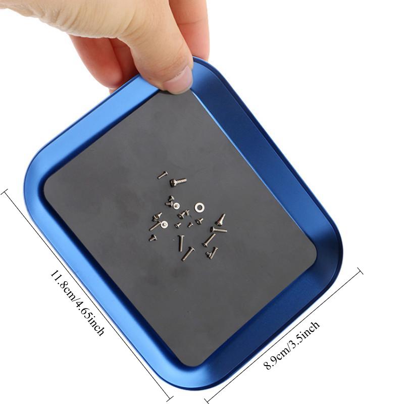 Placa de parafuso de força magnética da bandeja da placa de armazenamento do parafuso da liga de alumínio