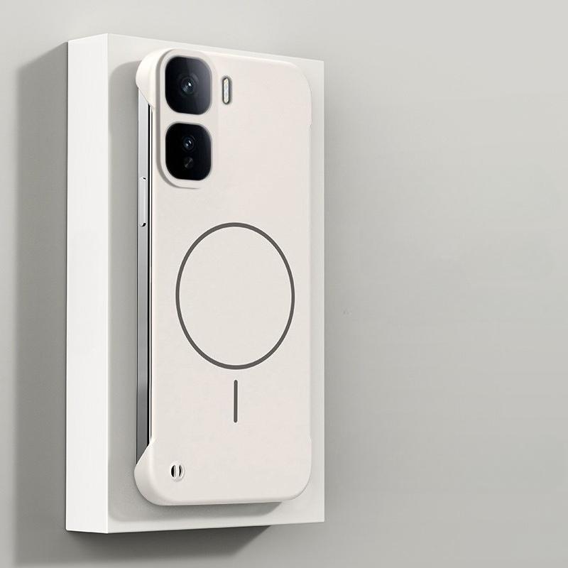 For Magsafe Frameless Case For VIVO IQOO Neo 11 Ultra Thin Hard PC Frosted Wireless Charging Shockproof Back Case for IQOO Neo11