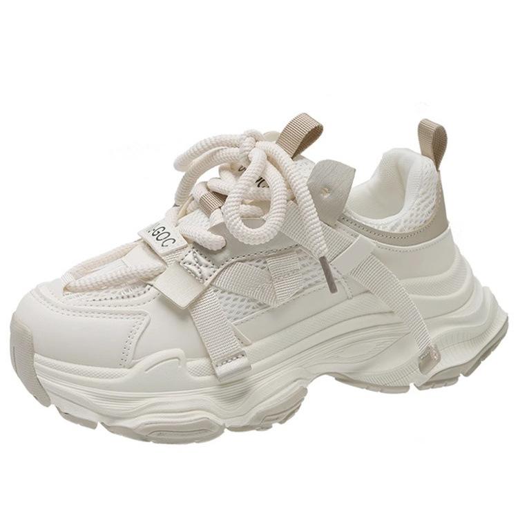 Обувь женская 2025 года, новинка, популярная, весна, интернет-знаменитости, супер, пожарная, портовая, ветер, жареная, уличная, папина, обувь, женская, платформа, универсальная, спортивная обувь