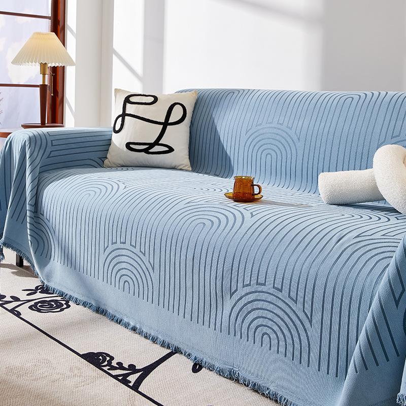 Cream Color Sofa Cover Chenille Sofa Towel Four Seasons Universal Anti-Cat's Paw Sofa Cover