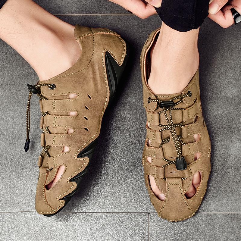 Mode Weiche Sohle Handgenähte Lederschuhe Qualität Herren Freizeitsneakers Bequeme Fahrschuhe Atmungsaktive Leder-Loafer Herren Mokassins