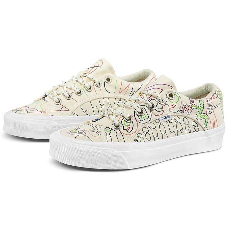 Geoff McFetridge x Vans Vault OG Lampin LX Hallucinaut Unisex Sneakers Cream VN0A7Q4U92C