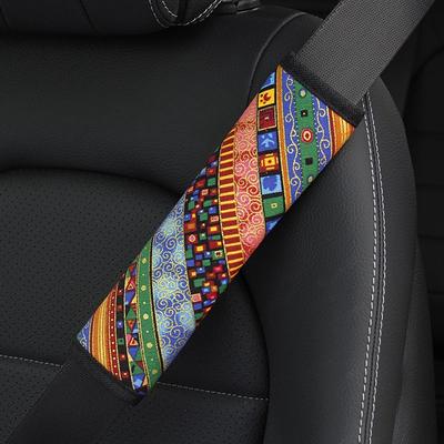 Bohemian Style Car Seat Belt Shoulder Guard Pads Covers Protective Sleeve Insurance Belt Shoulder Protection Auto