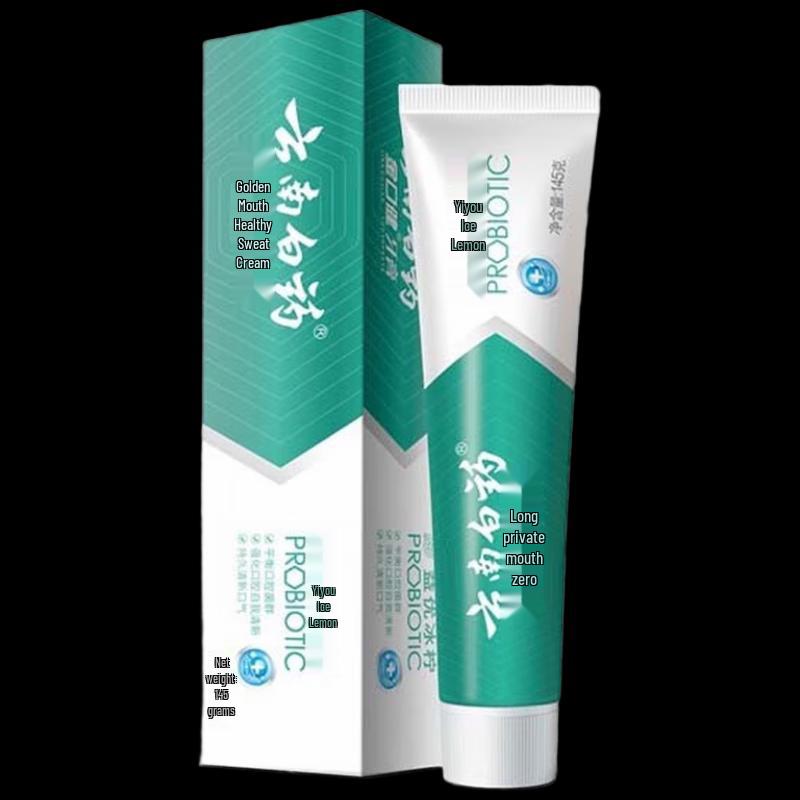 Yunnan Baiyao Jin Kou Jian Ice Lemon Mint Toothpaste