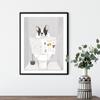 Funny Bathroom Rules Canvas Painting Bulldog Toilet Poster Nordic Butt Chart Print Toilet Humorous Wall Art Pictures Home Decor