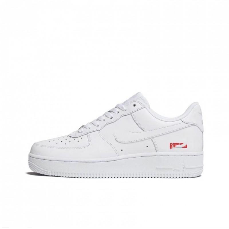 Unisex Classic White Low-Top Sneakers Casual Breathable Leather Skate Shoes Daily Wear