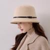 Internet-Berühmtheit Explosion High-End Woll-Beckenhut Damen Herbst und Winter Vielseitig Gesicht klein Warmer Hut Direkt vom Hersteller