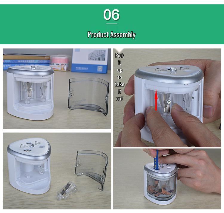 Astronomical Tenwin 8004 Dual-Hole Electric Pencil Sharpener for Students