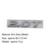 3D Car Styling 2.0T Sport Displacement for Accord 10th Civic CRV car Hood Fender trunk Rear Bonnet Nameplate Decal Emblem Badge Sticker