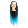 Hair Mannequin Head Colorful Hair Braiding Practice Hairdressing Mannequin Head for Salon
