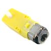 Magnetic DC Electric Motor Yellow Dual Shaft Gear Motor TT Motor Tire Wheel  Arduino Smart Car