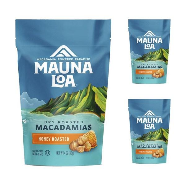 

Mauna Loa Dry Roasted Macadamia Honey Roasted, 113 г, 3 шт., корейские орехи