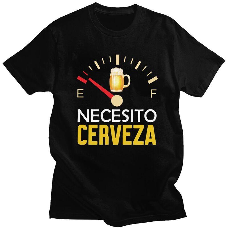 

Custom Necesito Cerveza I Need Beer T Shirts Men T-shirt Streetwear Tee Tops 100% Cotton Oversized Tshirt Gift - Men s Summer... S разноцветный