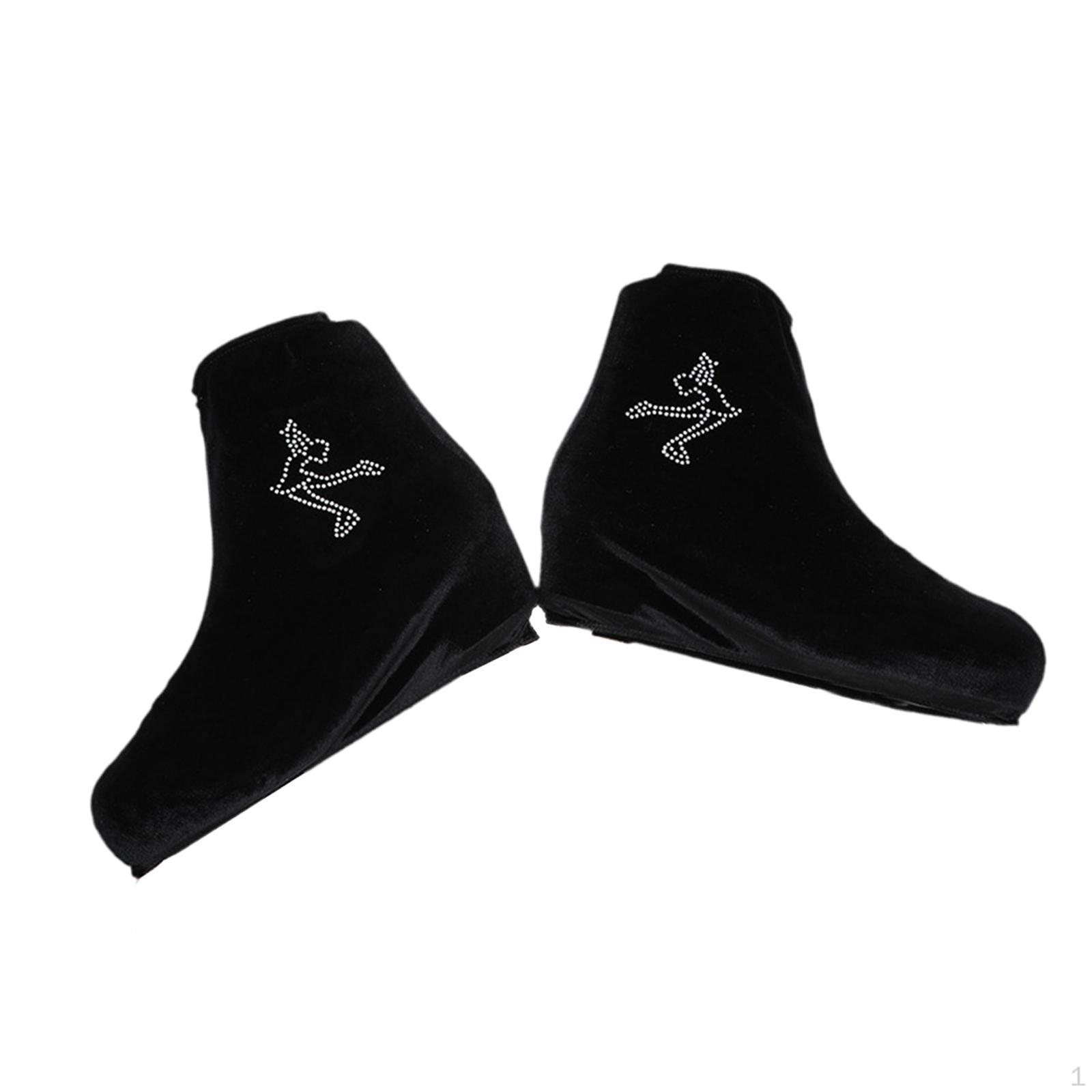 

Чехлы для ботинок для катания на коньках, портативные термозащитные чехлы, легкие эластичные ботинки XXXL чёрный