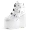 Fashion European and American Thick Soled Short Boots 2024 Autumn and Winter New Slope Heel Uniform Design Sense Women's Shoes Platform