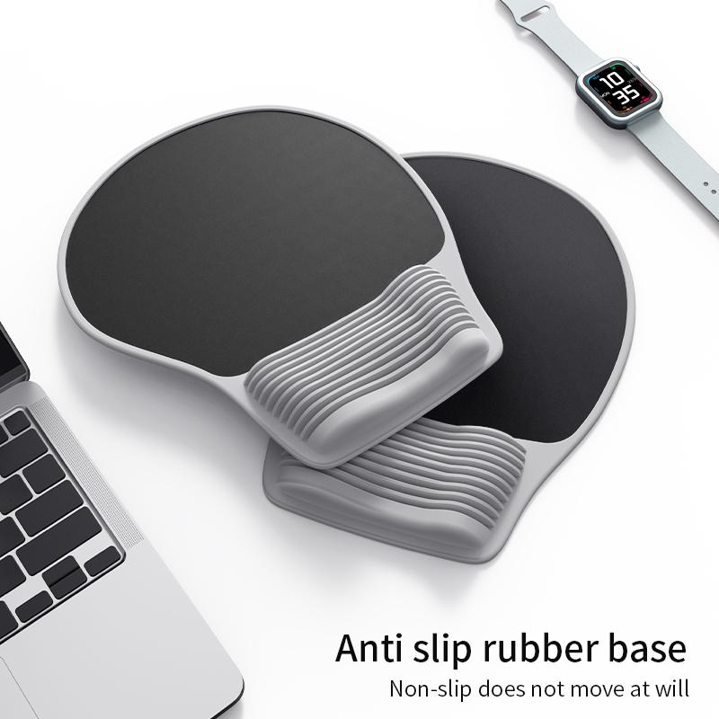 Ergonomic Mouse Pad Wrist Support, Comfortable Mouse Pad Wrist Rest, Relieve Wrist Pain Gel Mouse pad, Laptop, computer, office