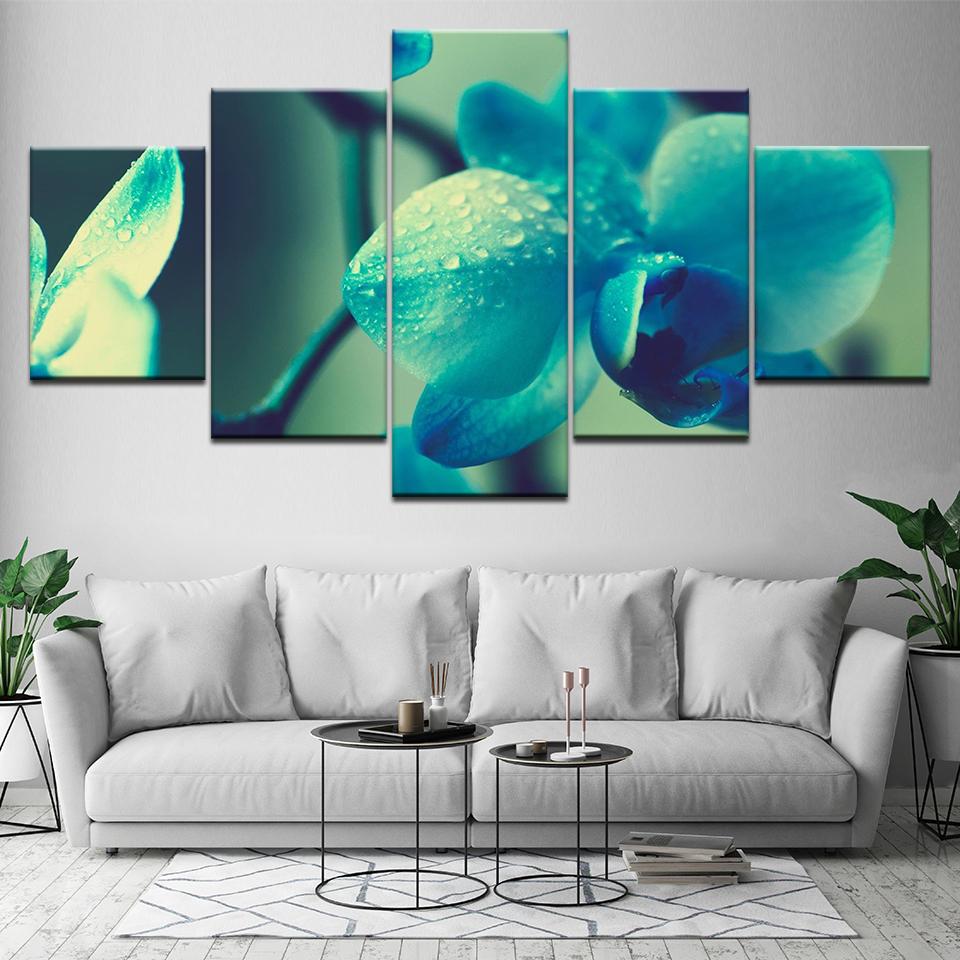 The beautiful flowers 5 Piece HD Wallpapers Art Canvas Print modern Poster Modular art painting for living room Home Decor