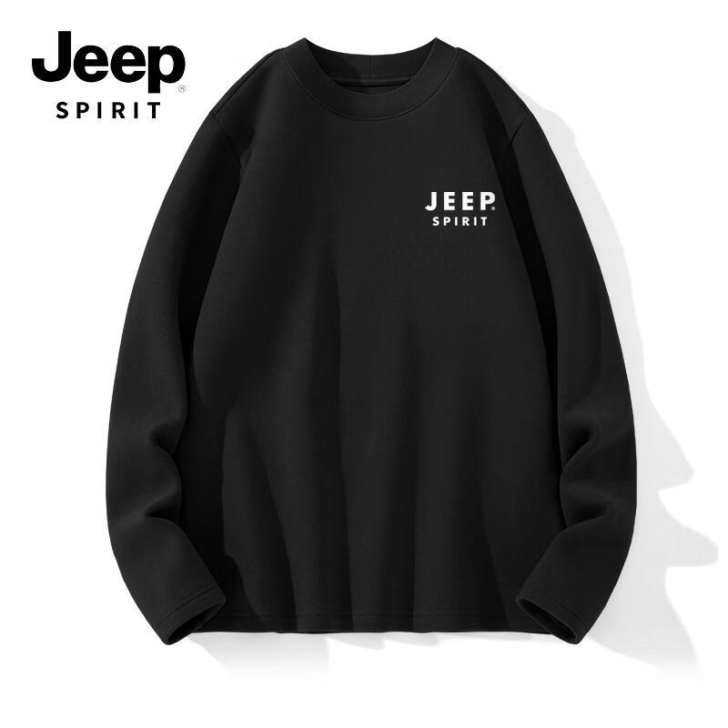 JEEP SPIRIT Men s Winter Fleece-Lined Mock Neck Long-Sleeve T-Shirt 2XL