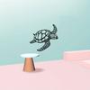 Metalen Schildpad Wanddecoratie Zwarte Zee Schildpad Wandkunst Ornament Kust Wanddecoratie voor Strandhuis Oceaan Thema Kamer Decor
