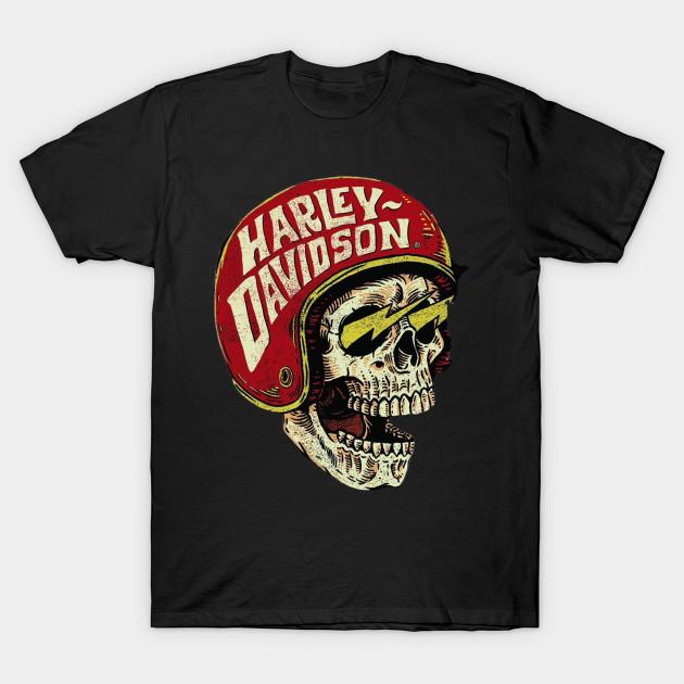 

Мужская черная футболка с принтом Harley Davidson Череп Печать на трансферной бумаге без вырезания Хлопковая футболка 2XL