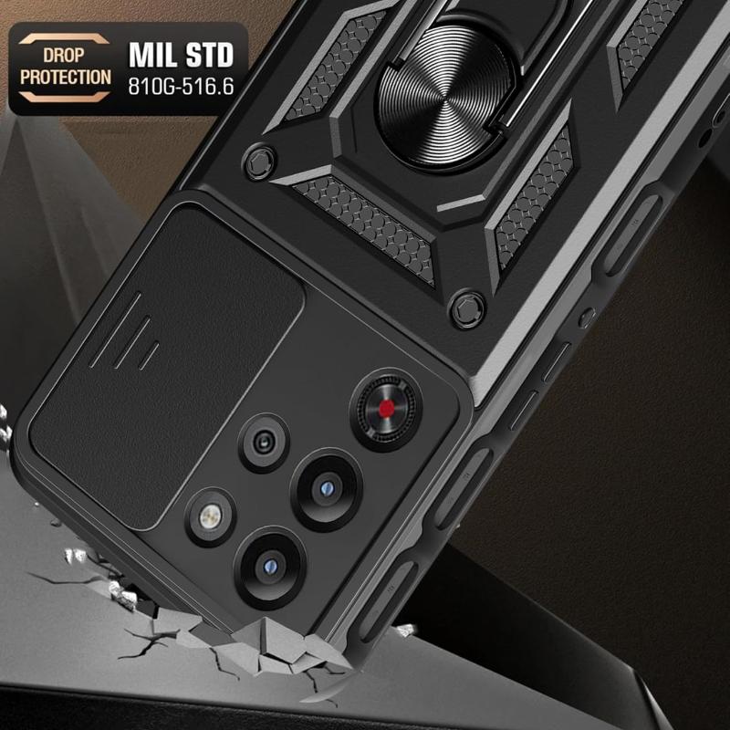 Armor Phone Case For ZTE Red Magic 10S Pro Redmagic 10 Pro 5G Cover Lens Protection Ring Magnetic Stand Holder Coque Fundas Capa