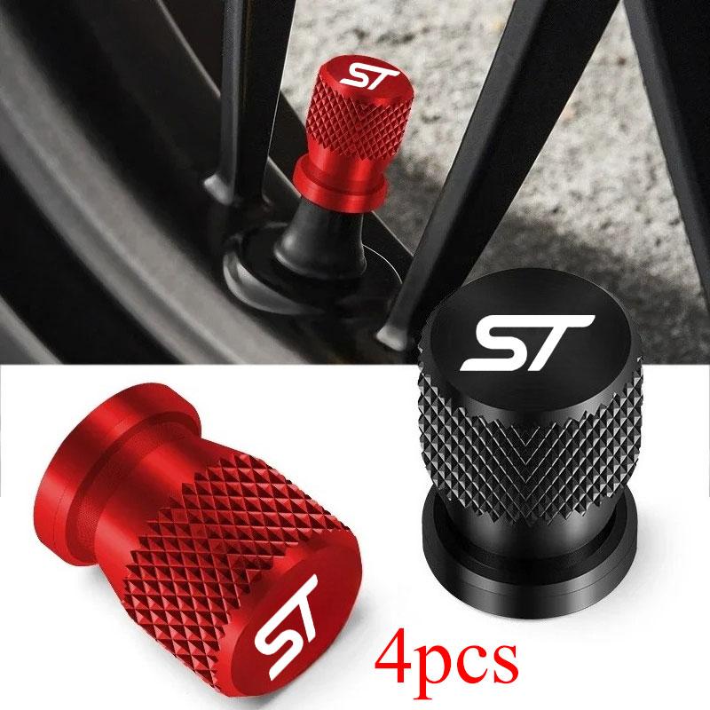 For Ford ST FOCUS 2 3 Mondeo Fiesta Kuga MK2 MK3 MK4 Car Wheel Tire Valve Caps Tyre Stem Covers Airdust Waterproof