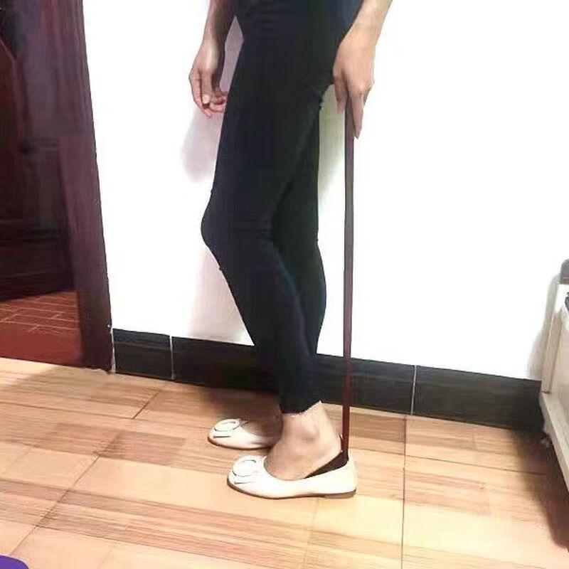 Premium Long Handle Walnut Wood Shoehorn