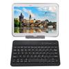 7-inch Bluetooth Keyboard, Lightweight, Compact, Portable, for Laptops and Desktops, Wireless USB Keyboard, Aluminum Alloy, Black