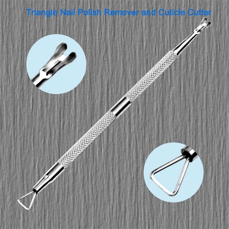 Manicure Set Tool Cuticle Skin Scissors Steel Push Dead Leather Fork Nail Clipper Cleaning Nails Remover Pusher Pedicure Product