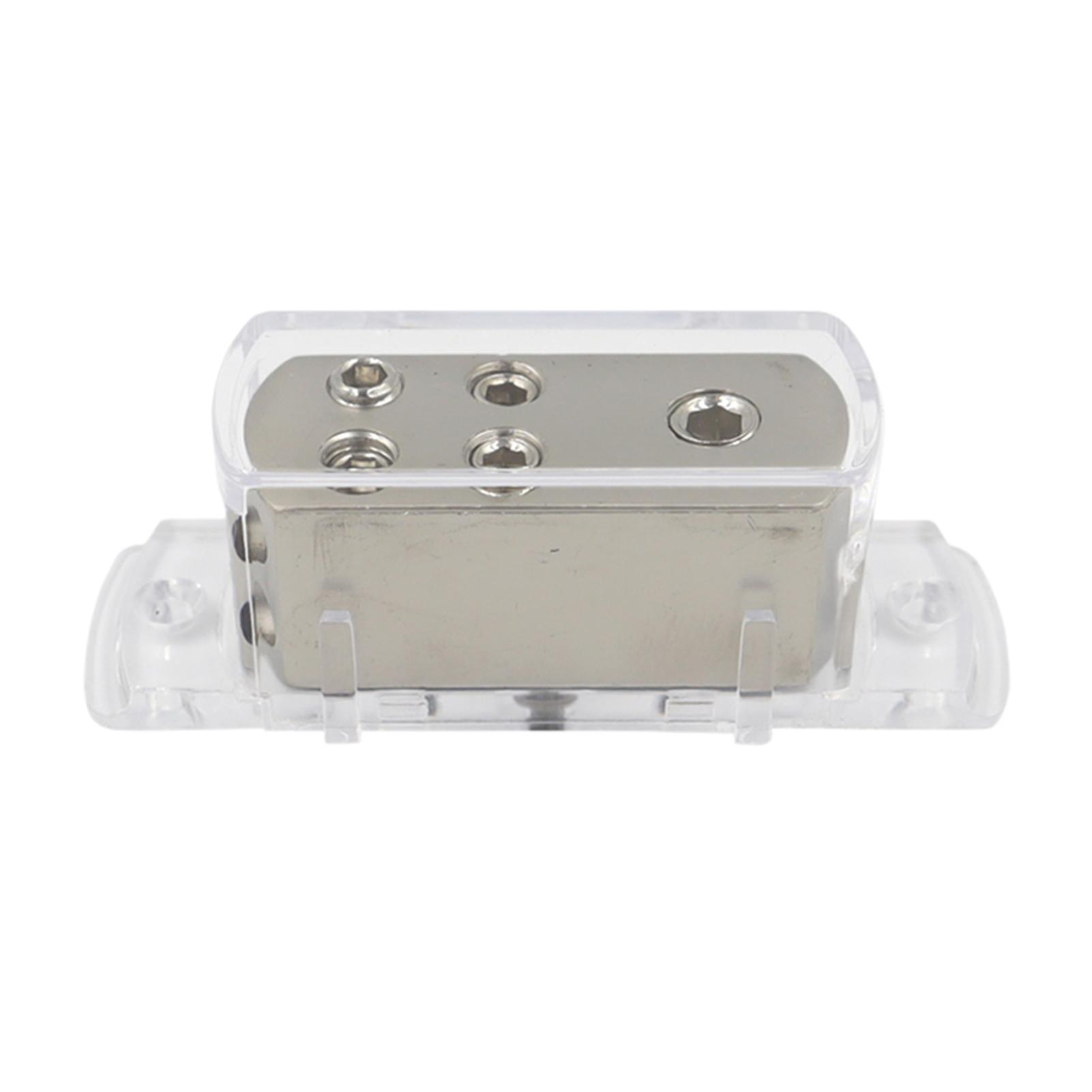 

Коробка-разветвитель для преобразования автомобильного аудио, 4-полосный заземляющий разъем для преобразования аудио, разветвитель линии 4GA8GA прозрачный