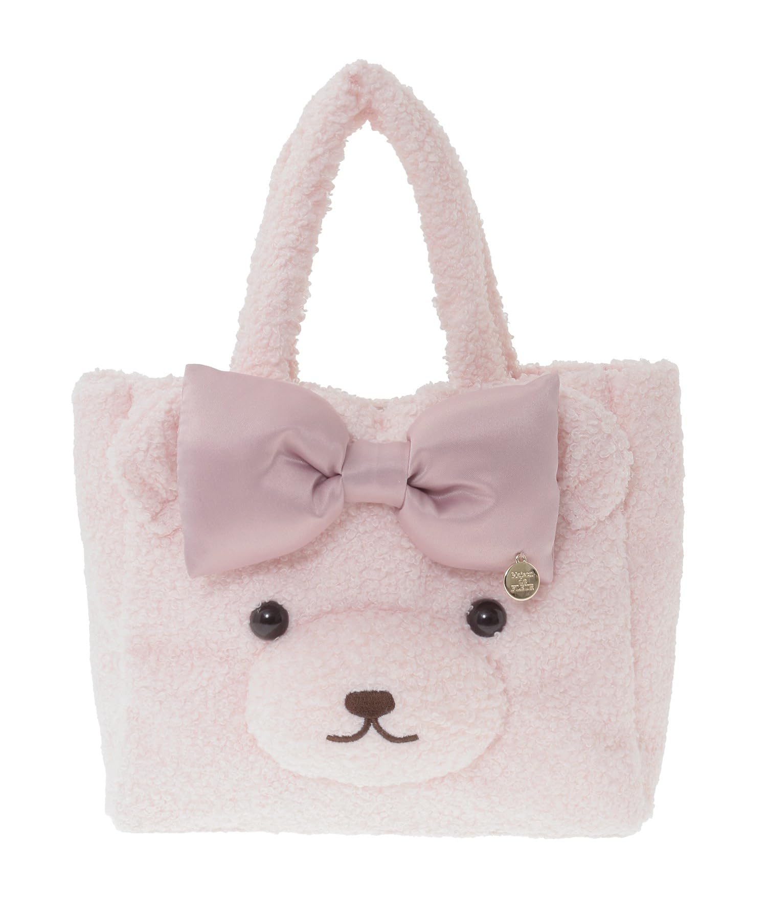 Maison de FLEUR Ribbon Bear Shoulder Tote Size 08001059000 Bag, Pink, F, розовый