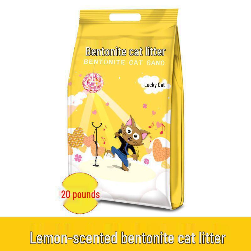 Lemon Deodorizing Bentonite Cat Litter - 1 Kg