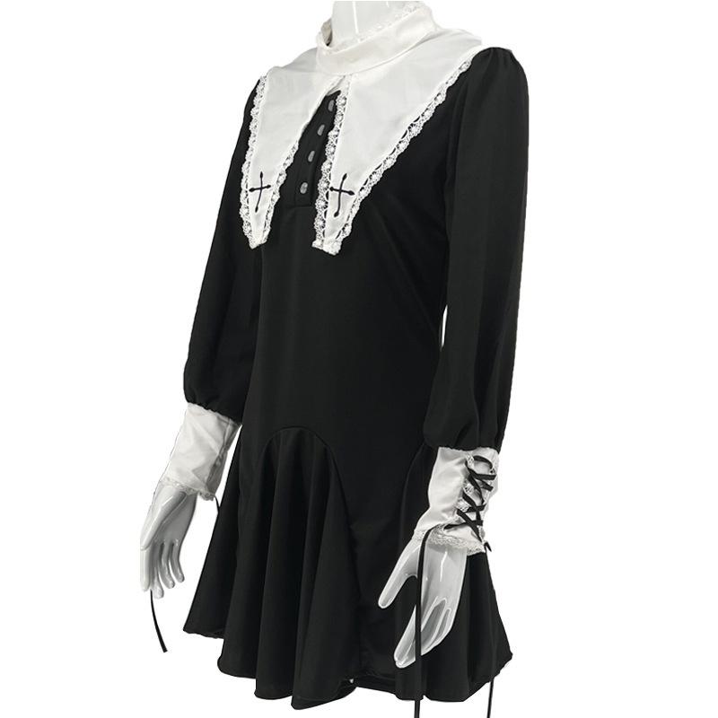 Sexy Adult Cosplay Costume For Halloween Naughty Lolita Nun Outfit 2013