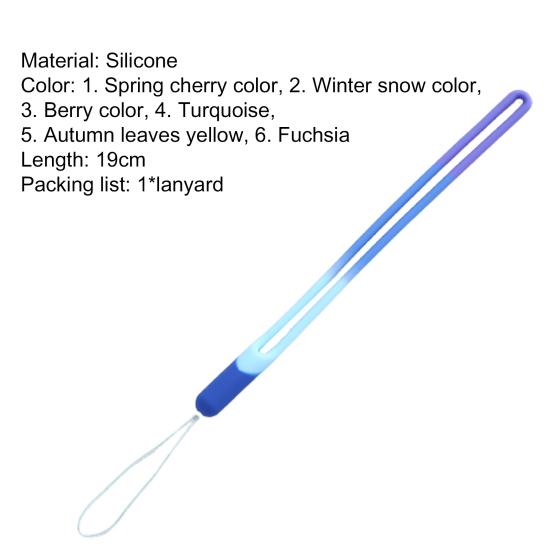 Phone Lanyard Detachable Silicone Mobilephone Hand Multifunctional Liquid Dangled Strap for Mini USB