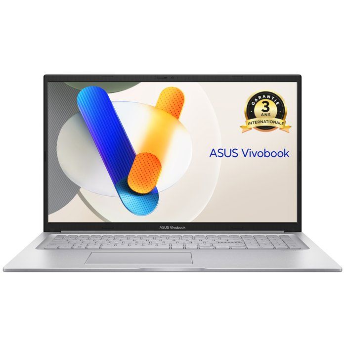 PC Portable ASUS VivoBook 17 X1704 : Sans Windows - 17.3" FHD - Intel Core 5 120U - RAM 16Go - 512Go SSD