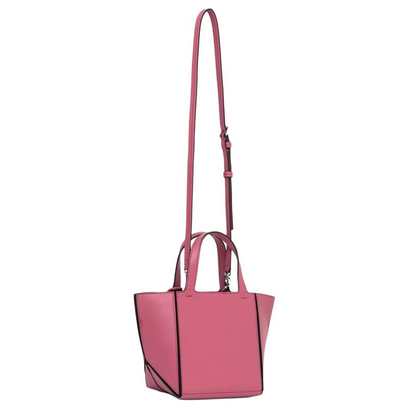 MICHAEL KORS Jordi Metal Pendant Tote Bag Tote Bag Shopping Bag Cowhide Shoulder Handbag Small Women's Rosewood Color