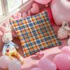 Fashionable Check Pattern Design Pillow Case Anti-Dustmite Pillowcase Invisible Zipper Silky Short Plush Sofa Cushion Cover