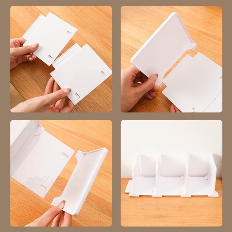 Slim Book Shelf Holder Decorative Book Stoppers Sorter File Organizer for Girls