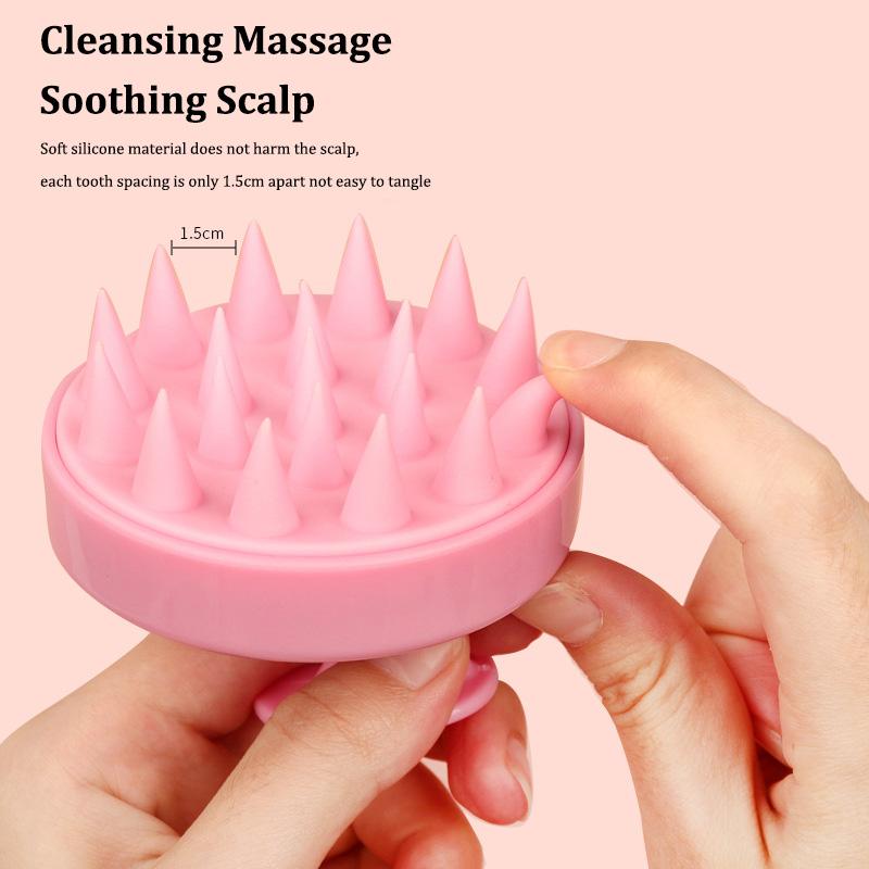 Silicone Massage Brush Mini Scalp Massager Body Scalp Massage Hair Washing Comb Cleaning and Hair Styling Tools Head Relaxation