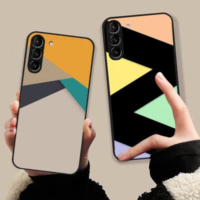 Geometric Color Block Phone Case For Samsung Galaxy S7 Edge Plus S9 S20Plus S20ULTRA S10lite S225G S10 Case