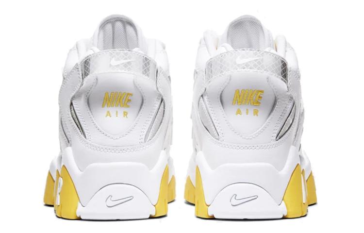 Nike Air Barrage Mid White Chrome Yellow Women's CJ9574-100
