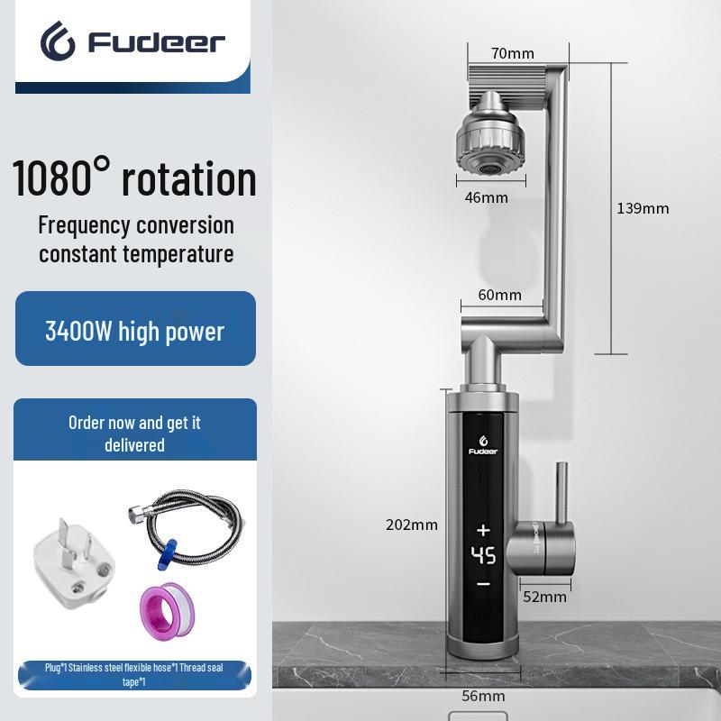 Fudel Electric Hot and Cold Dual-Use Instant Hot Water Faucet