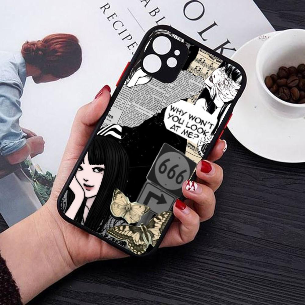 Japan Anime Tomie Kawakami Phone Case For IPhone 14 11 12 13 Mini Pro Max 8 7 Plus X XR XS MAX Translucent Matte Cover