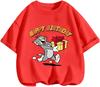New Fashion Trend Tom And Jerry T Shirt Summer Casual Daily Tops Cartoon Print For Young Children