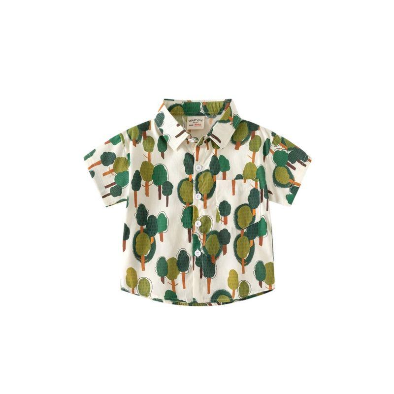 Children's Clothing Animal Summer Beachwear Lapel Polo Shirt