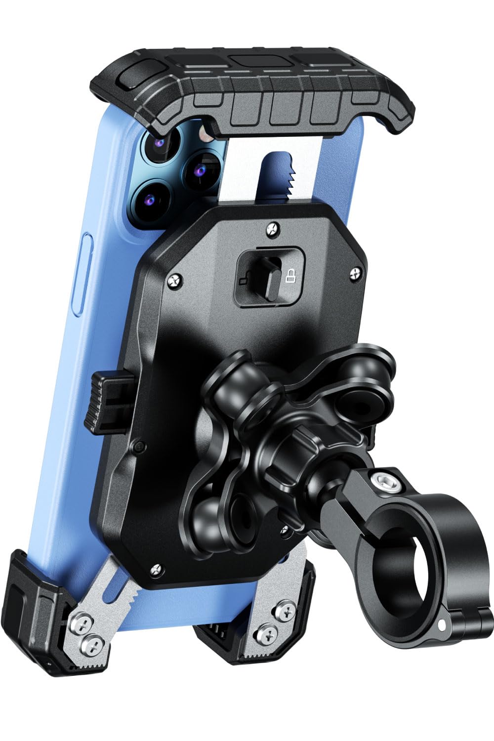 Kaedear Bike Smartphone Holder Vibration Absorption Mount Mobile Holder Fiber 17mm