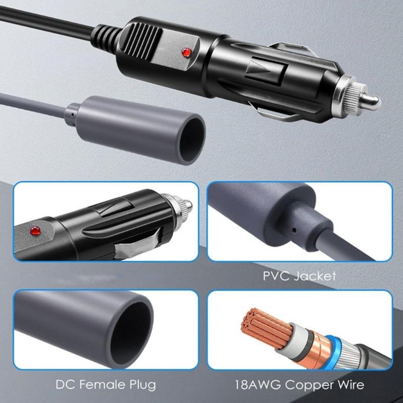 Car Lighter Power Adapter For Devices DC10V-24V To DC30V Converter with Overcurrent Protections Waterproof Design